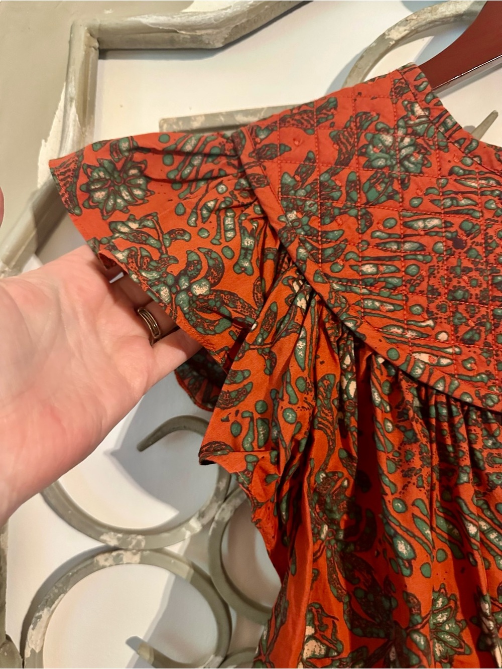 Ulla Johnson Kosta Top in Clementine Size 12 - Picture 5 of 9